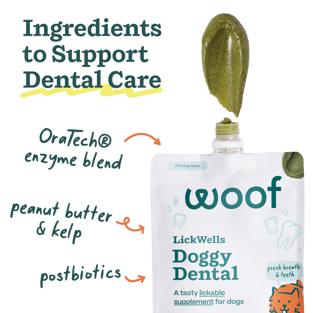 WOOF Doggy Dentals Lickwells 12oz