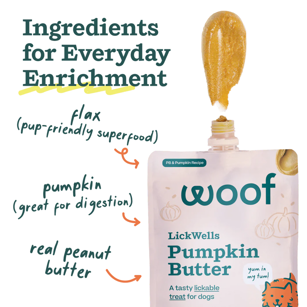 WOOF Pumpkin Butter Lickwells 12oz