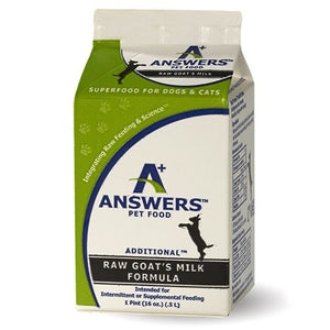 ANSWERS Frozen Raw Goat Milk