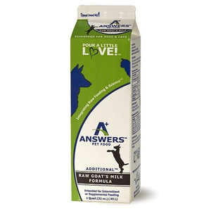 ANSWERS Frozen Raw Goat Milk