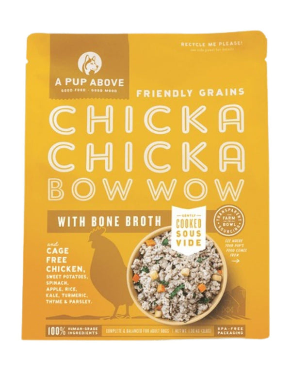 A PUP ABOVE Gently Cooked Dog Food Chicken Bow Wow
