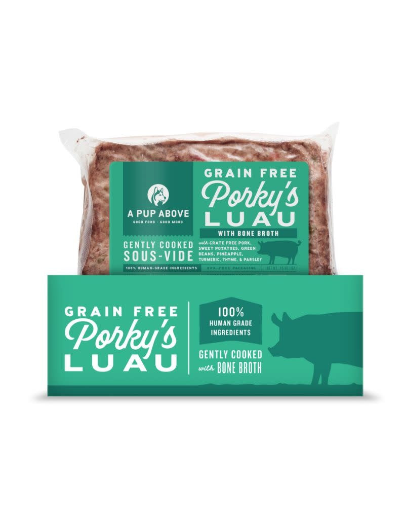 A PUP ABOVE Gently Cooked Dog Food Porky Luau 12LB