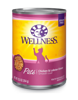 WELLNESS Chicken and Lobster Canned Cat Food