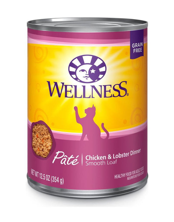 WELLNESS Chicken and Lobster Canned Cat Food
