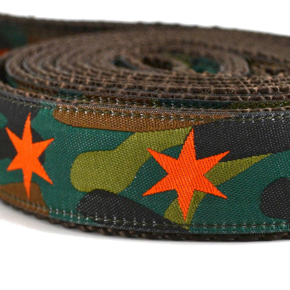 SIX POINT PET Camo & Orange Stars Dog Leash