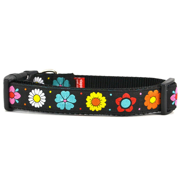 SIX POINT PET Daisy Chain Collar Black