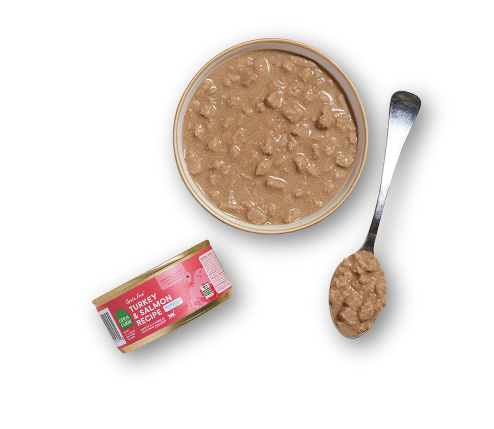 OPEN FARM Hearty Morsels Turkey and Salmon Cat Food 5.3 OZ CASE/12