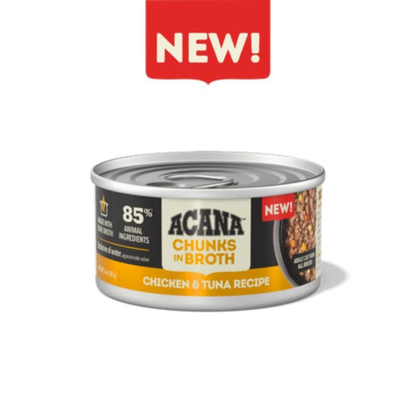 ACANA Cat Grain Free Chunks In Broth Chicken And Tuna Case 12/3OZ