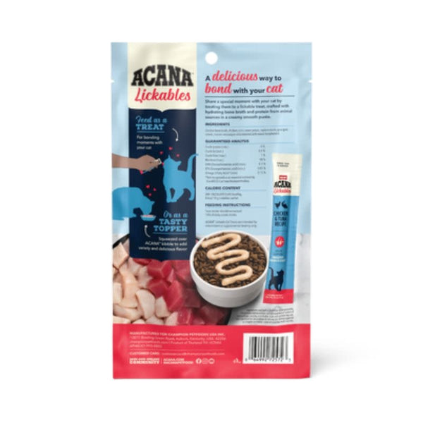ACANA Cat Lickables Chicken & Tuna Cat Treat CASE/10