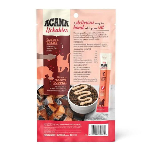 ACANA Cat Lickables Salmon Cat Treat CASE/10