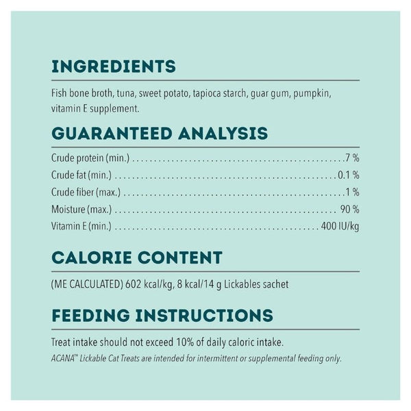 ACANA Cat Lickables Tuna Cat Treat CASE/10