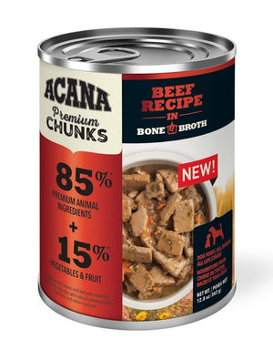 ACANA Grain-Free Premium Chunks Canned Dog Food 12.8oz Beef