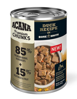 ACANA Grain-Free Premium Chunks Canned Dog Food 12.8oz Duck