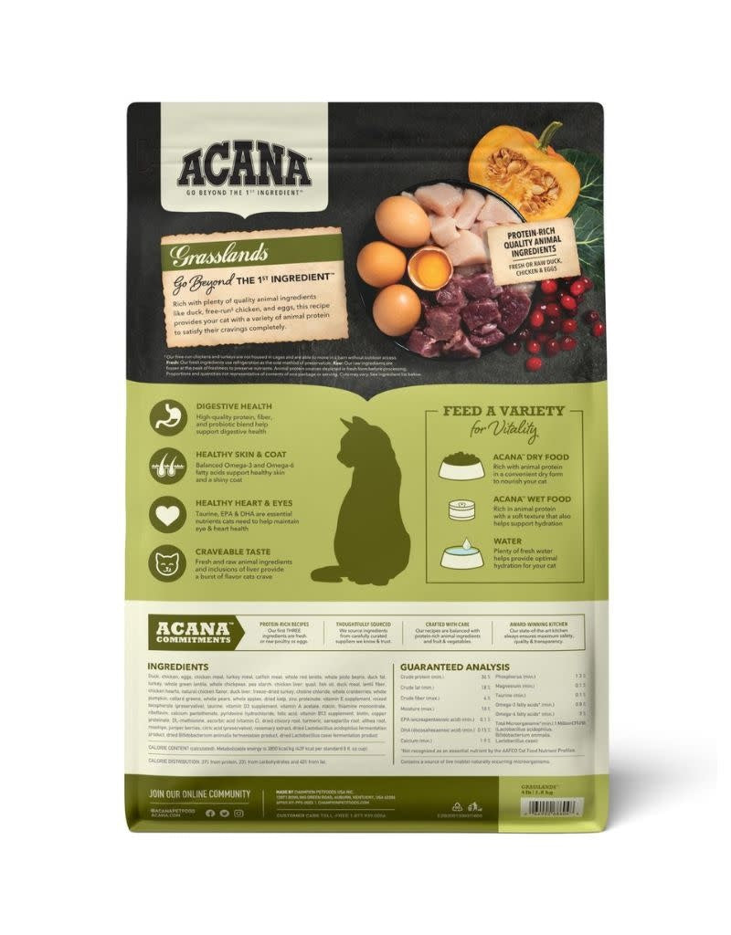 ACANA Grasslands Grain-Free Dry Cat & Kitten Food 4 LB