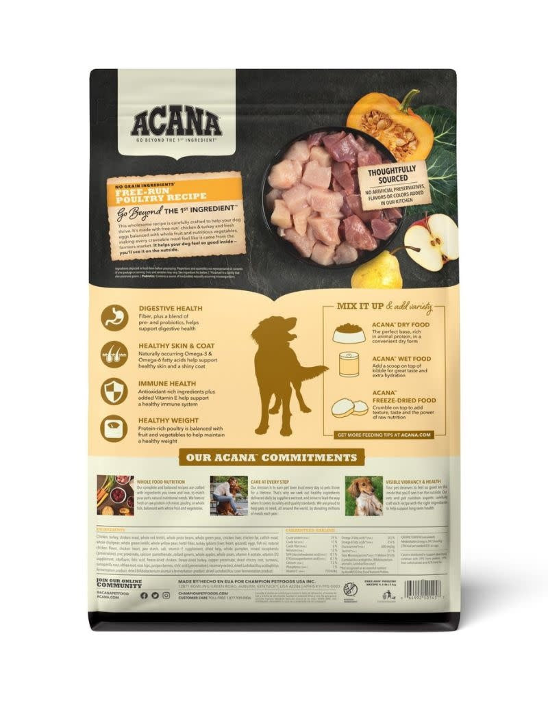 ACANA Heritage Free-Run Poultry Grain-Free Dry Dog Food