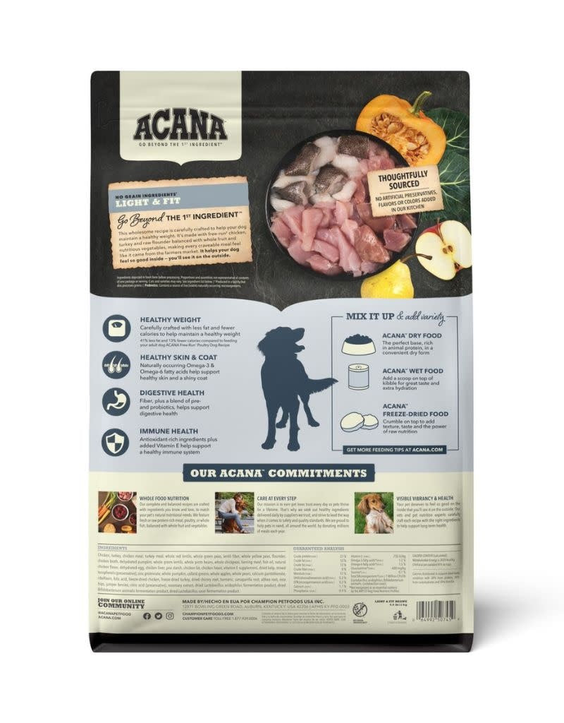 ACANA Heritage Light & Fit Grain-Free Dry Dog Food