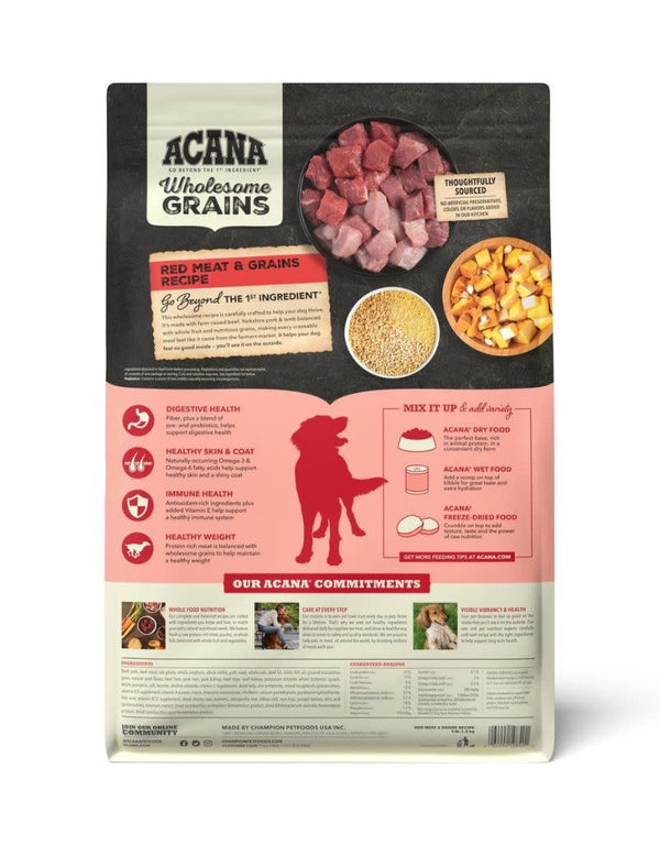 ACANA Wholesome Grains Red Meat Dry Dog Food