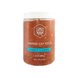 SAVAGE CAT Frozen Raw Cat Food Rabbit