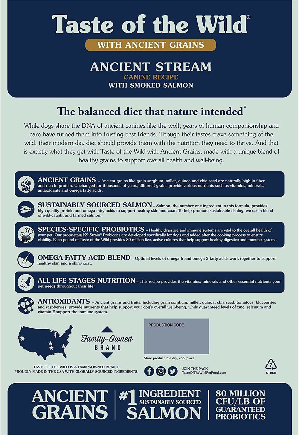 TASTE OF THE WILD Ancient Stream Dry Dog Food