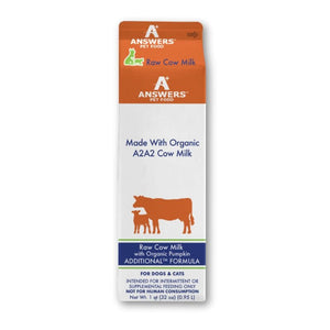 ANSWERS Raw Cow Milk with Organic Pumpkin  1 qt