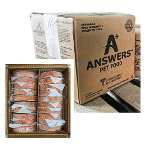 ANSWERS Frozen Raw Mighty Patties Dog Food Pork 20 LB. Bulk