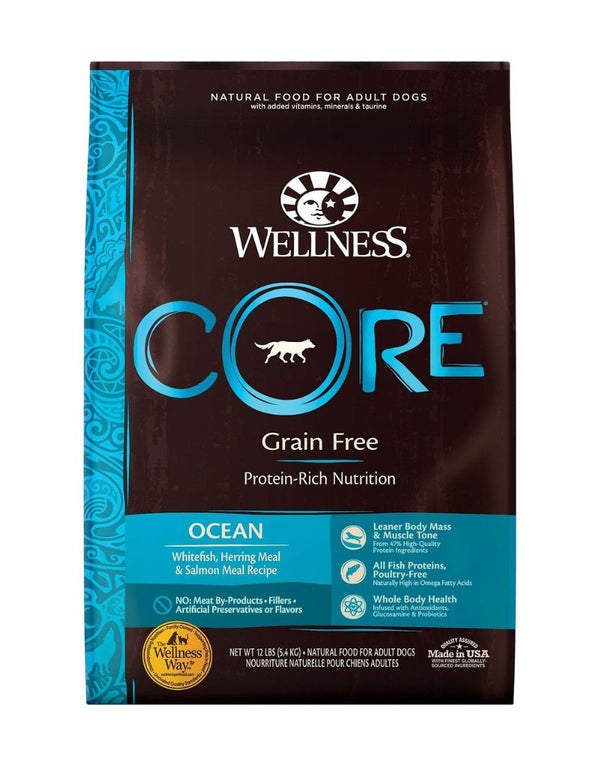 WELLNESS Core Grain-Free Dry Dog Food Ocean