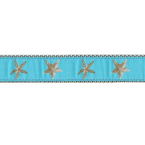 PRESTON Leash Aqua Starfish