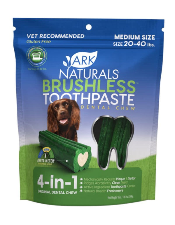 ARK NATURALS Breathless Brushless Medium 20-40 lb Dog 18oz