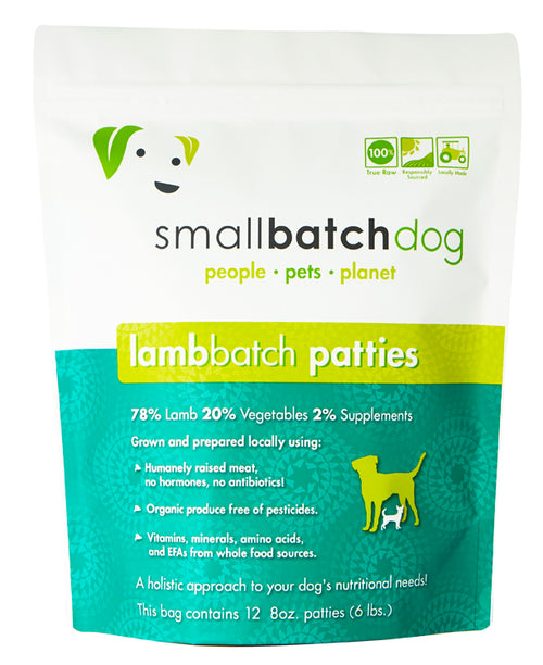 SMALL BATCH Frozen Dog Food Lamb
