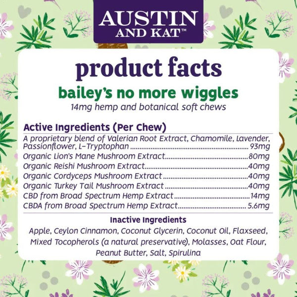 AUSTIN & KAT Bailey's No More Wiggles Chew 14mg 10PK