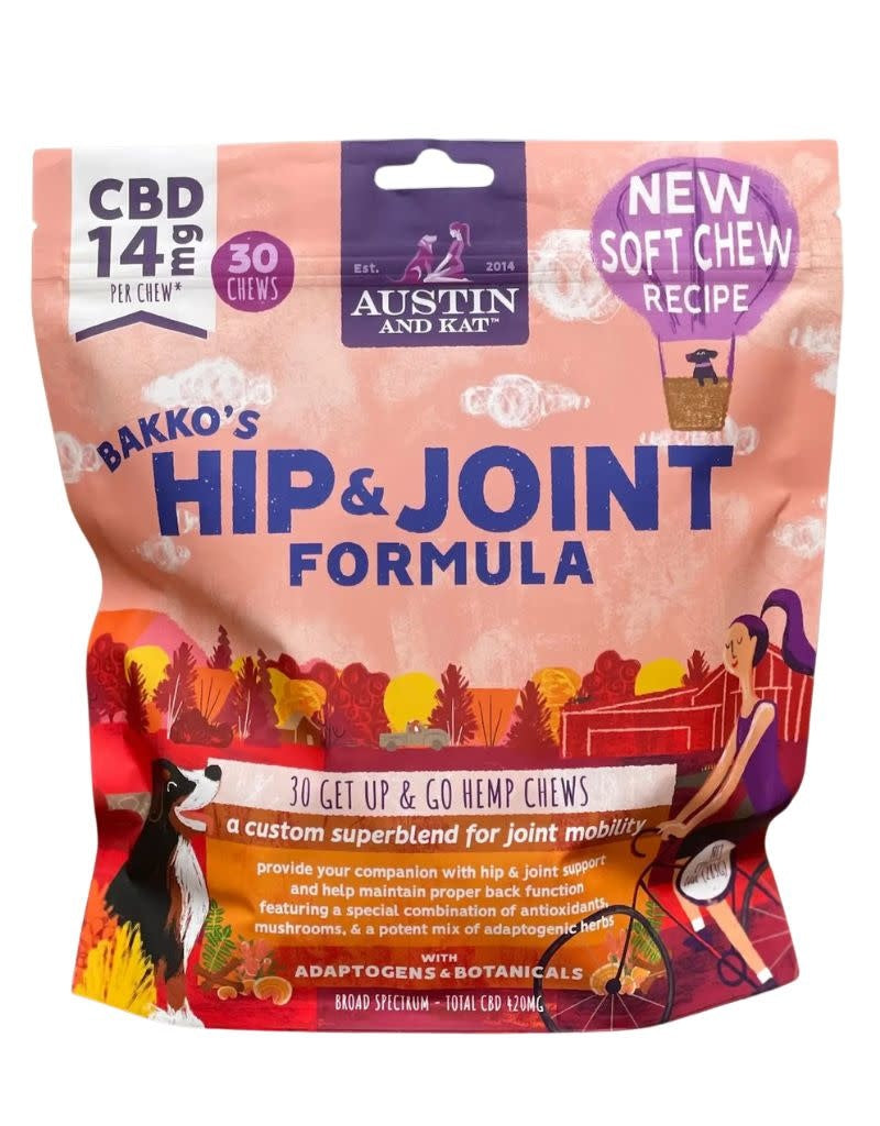 AUSTIN & KAT Bakko's Hip & Joint Chew 14mg
