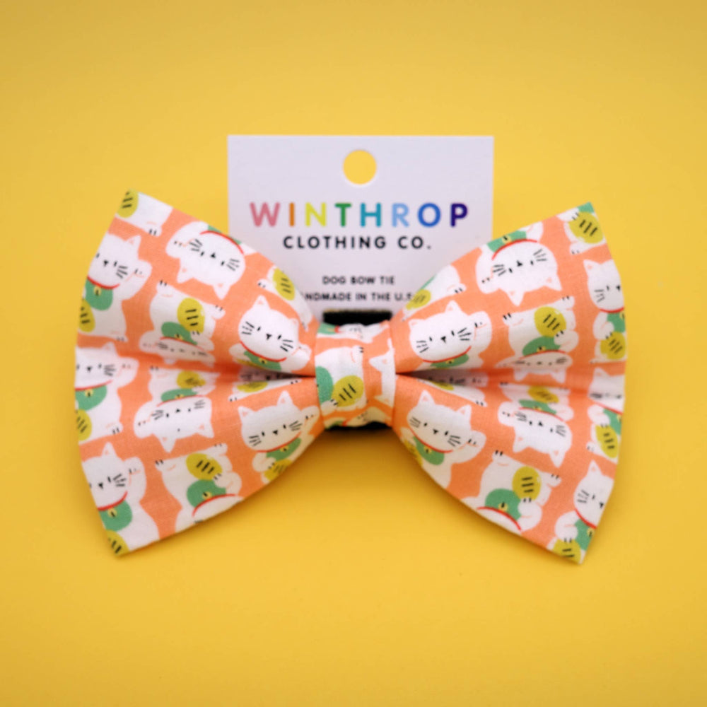 WINTHROP Lucky Cat Bow Tie