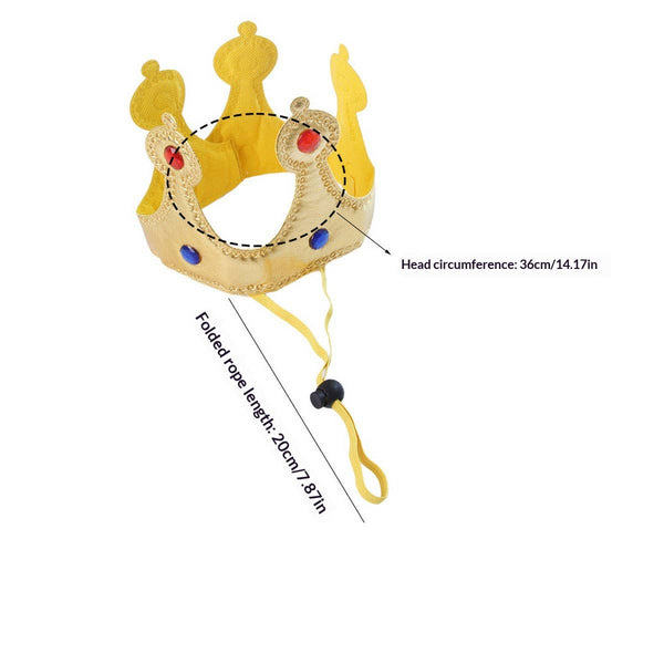King Robe & Crown Dog Costume