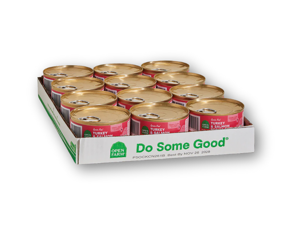 OPEN FARM Hearty Morsels Turkey and Salmon Cat Food 5.3 OZ CASE/12