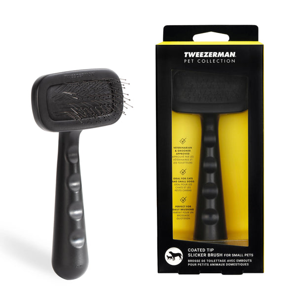TWEEEZERMAN PET Small Coated Tip Slicker Brush