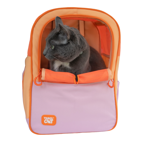 TRAVELCAT "The Explorer" Cat Backpack Sunset Pink