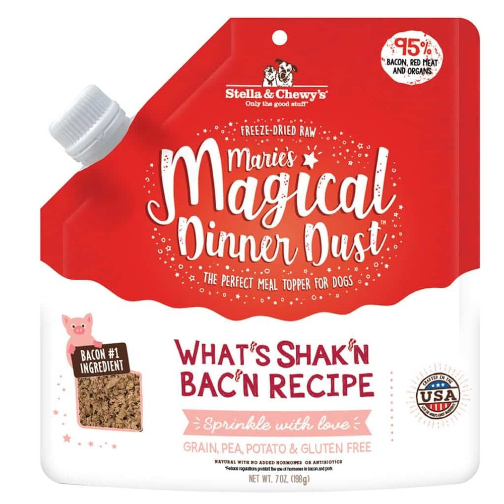 STELLA & CHEWYS Magical Dinner Dust What's Shak'n Bac'n for Dogs 7oz