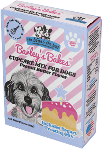 THE BEAR & THE RAT Barleys Bakes Cupcake Mix Peanut Butter 7OZ