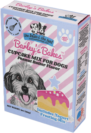 THE BEAR & THE RAT Barleys Bakes Cupcake Mix Peanut Butter 7OZ