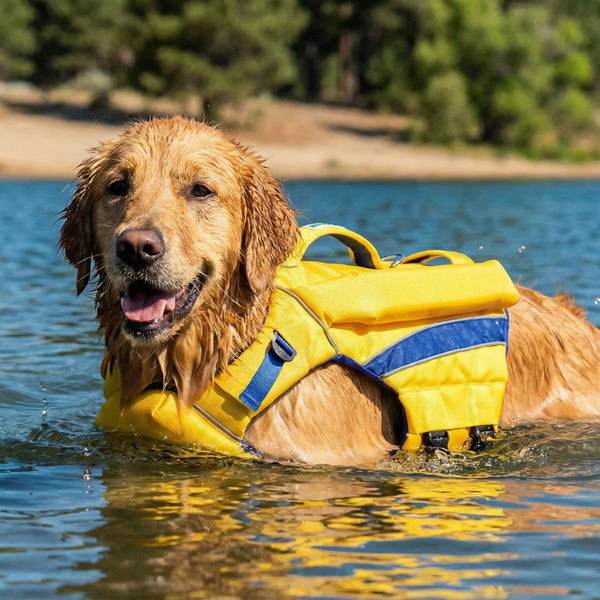 BAYDOG Monterey Bay Dog Lifejacket Offshore Nautical Yellow