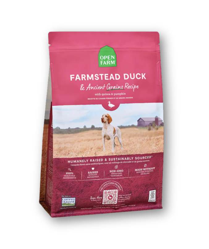 OPEN FARM Farmstead Duck with Ancient Grains Dry Dog Food
