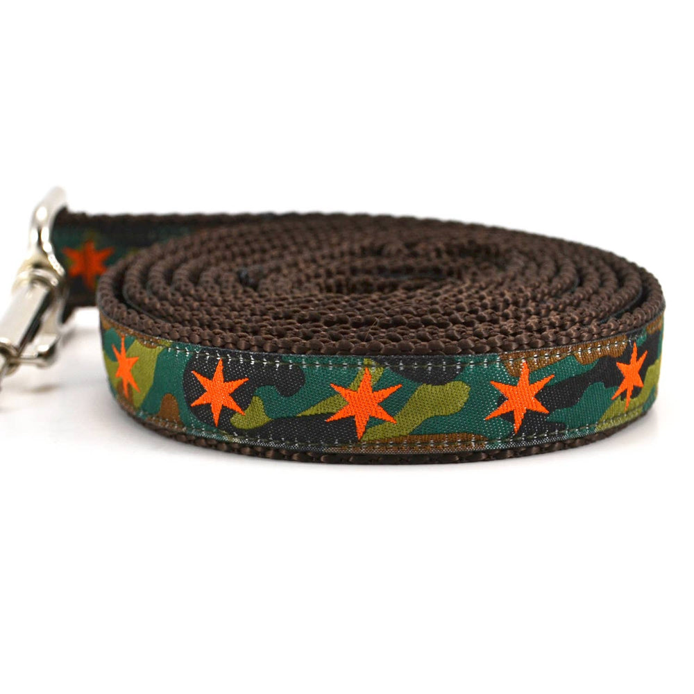 SIX POINT PET Camo & Orange Stars Dog Leash