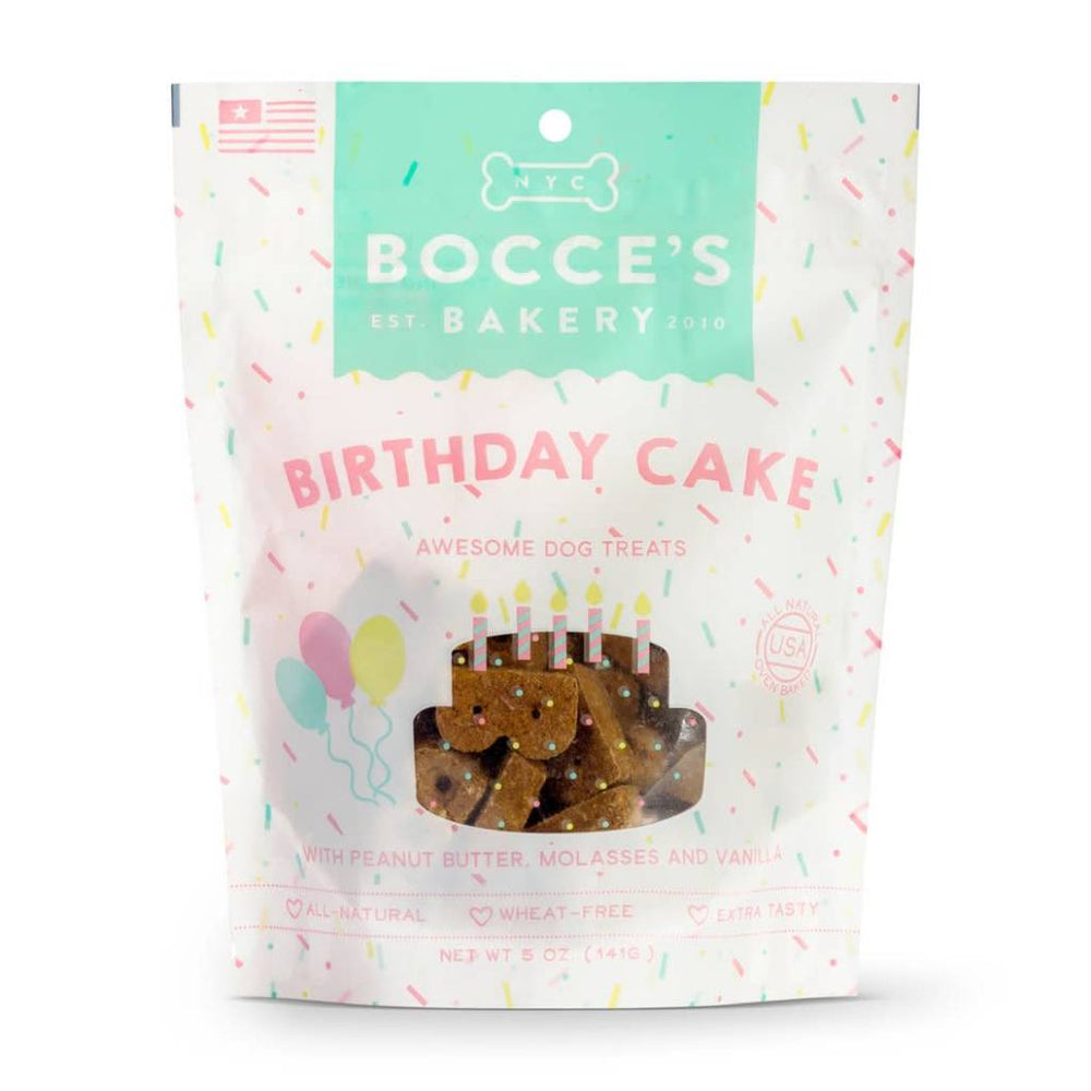 BOCCE'S Dog Treat 5oz Birthday Cake