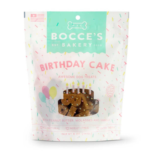 BOCCE'S Dog Treat 5oz Birthday Cake