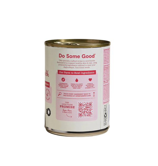 OPEN FARM Skin & Coat Pollock & Salmon Pate Dog Food 12.5 OZ CASE/12