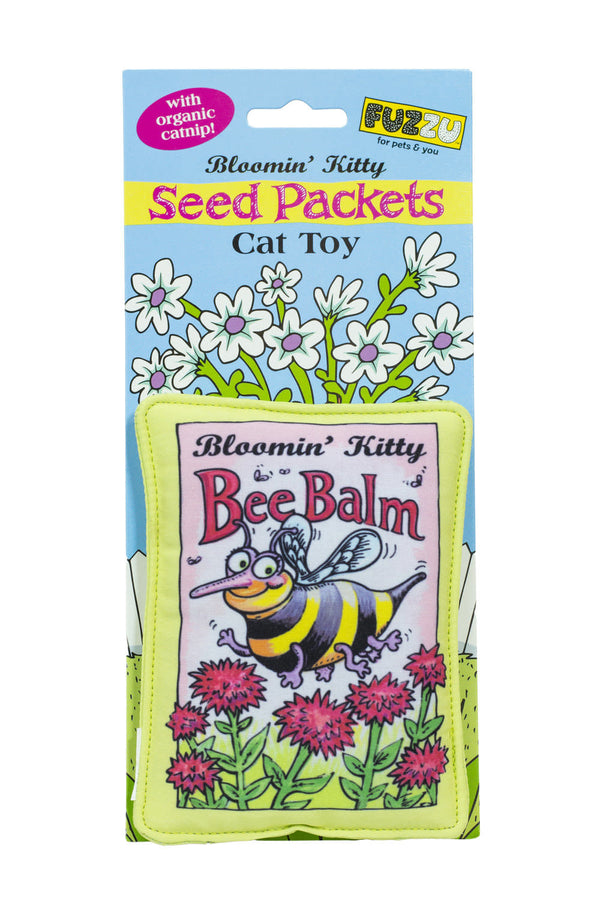 FUZZU Seed Packet Cat Toy Bee Balm