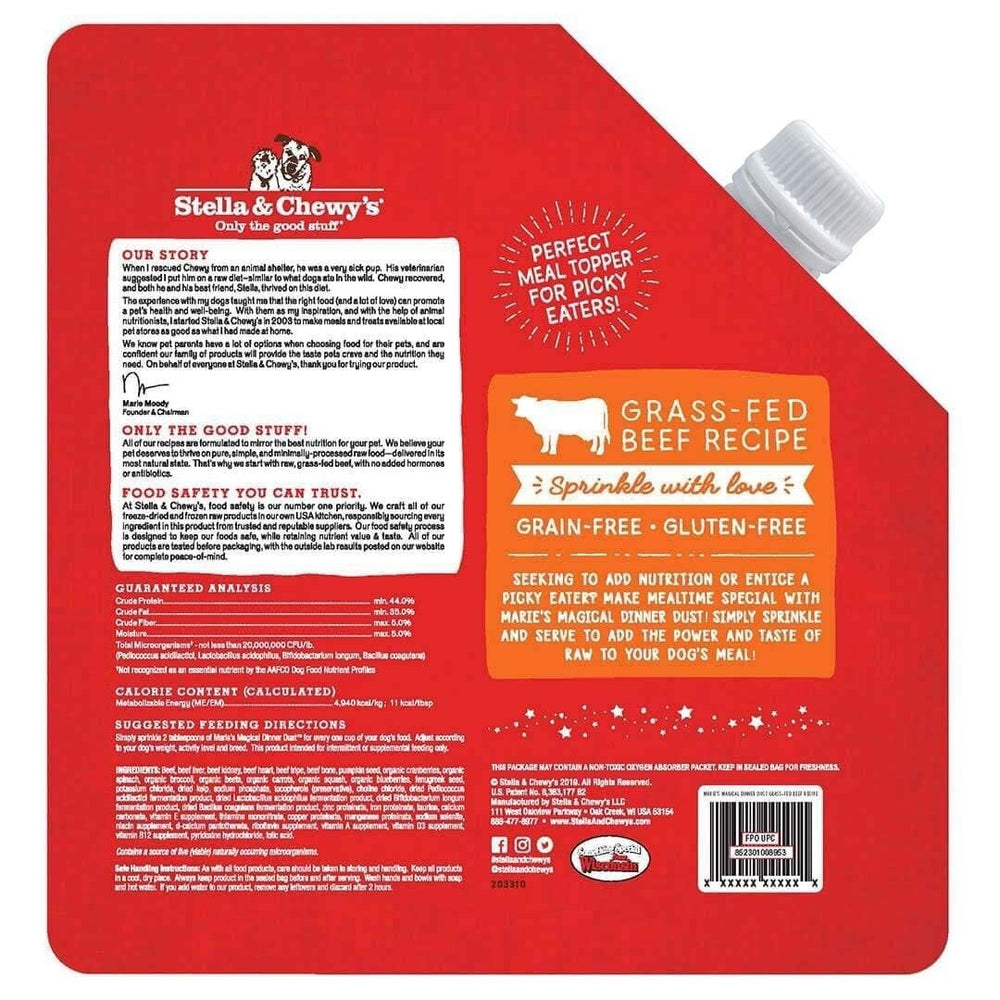 STELLA & CHEWY'S Magical Dinner Dust Grass-Fed Beef for Dogs 7oz