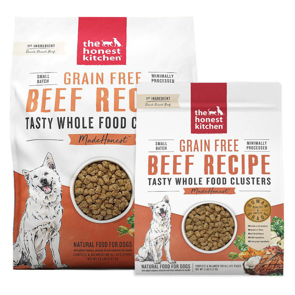 HONEST KITCHEN Whole Food Clusters Grain Free Dry Dog Food Beef