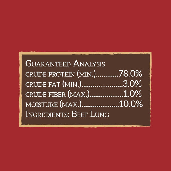 NATURE'S LOGIC Beef Lung Dog Treat 1lb