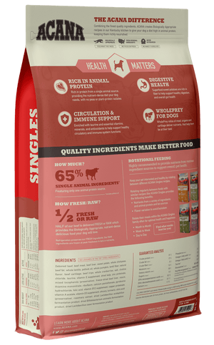 ACANA Singles Beef & Pumpkin Grain-Free Dry Dog Food